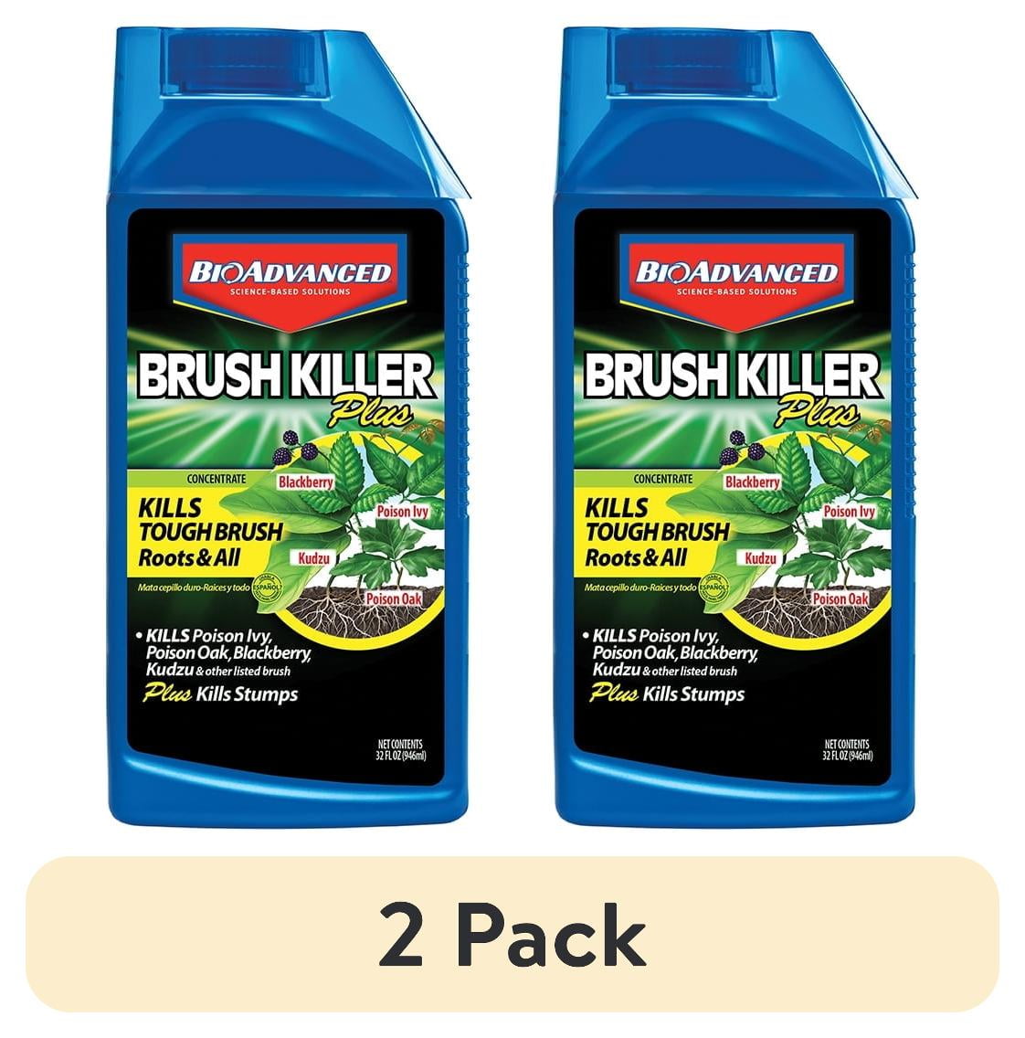 (2 pack) BioAdvanced Brush Killer Plus, Liquid Concentrate, 32 oz, Herbicide