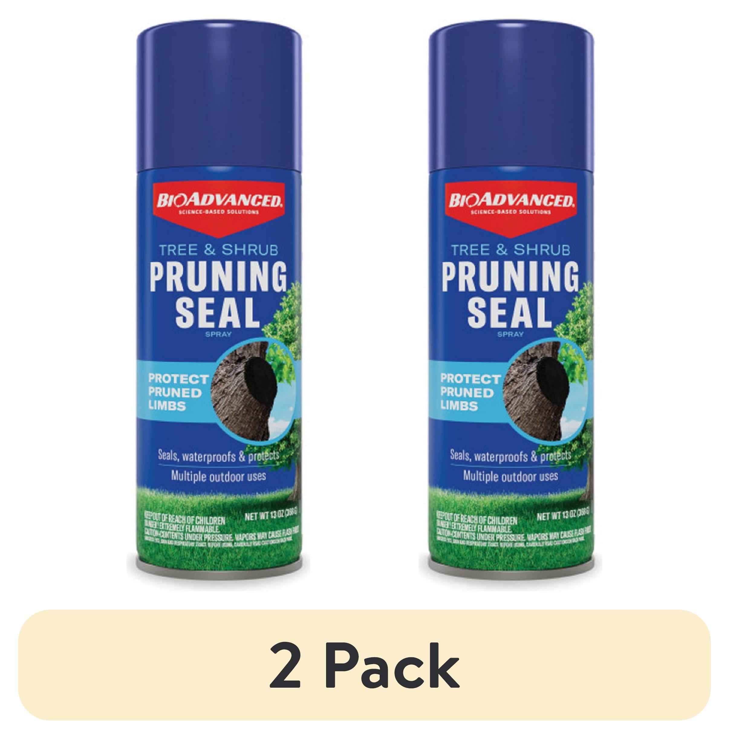 (2 pack) BioAdvanced Tree & Shrub Pruning Seal Liquid, 13oz Can Protects Newly Pruned Limbs From Insects and Fungus