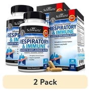 2 pack BioSchwartz Immune Support Dietary Supplement with Quercetin, Vitamin C and D, 60 Capsules