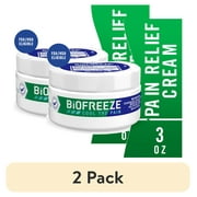 (2 pack) Biofreeze Overnight Pain Relief Cream, Back Knee Muscle Joint and Arthritis Pain Relievers, 3 oz