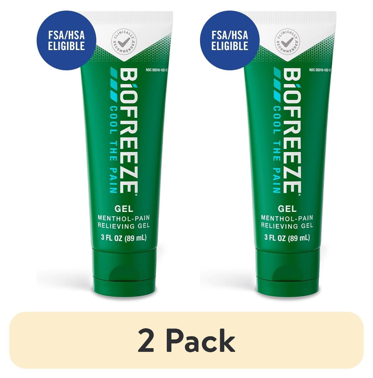 Biofreeze Pain Relief Gel, Back Knee Muscle Joint and
