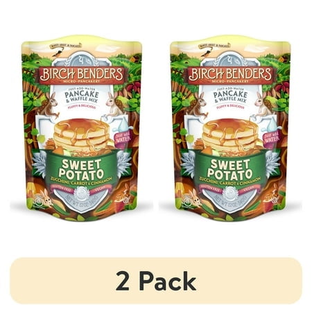 2 pack) Birch Benders Sweet Potato Pancake & Waffle Mix, 12oz