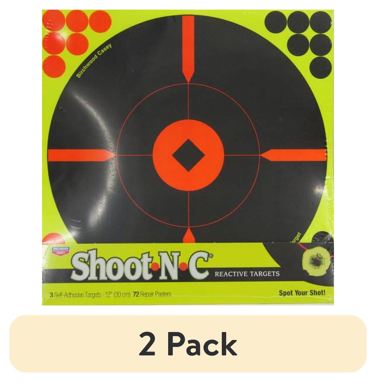 (2 pack) Birchwood Casey 12 in. Shoot N C Reactive Targets - 3 Pack