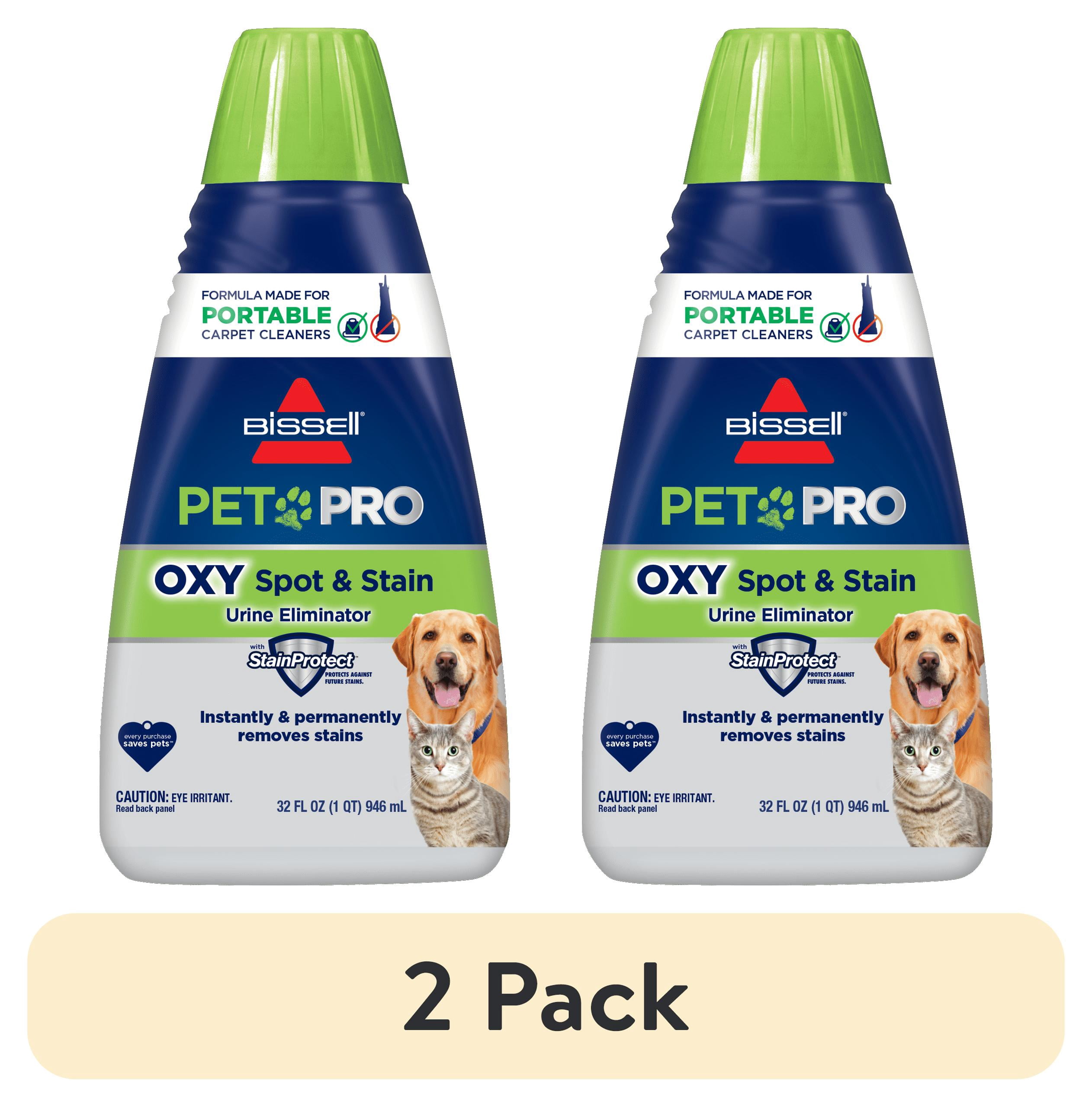 (2 pack) Bissell PET PRO OXY Spot & Stain Formula for Portable Carpet Cleaners 2034