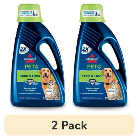 (2 pack) Bissell Pet Stain & Odor Detergent, 60 fl oz