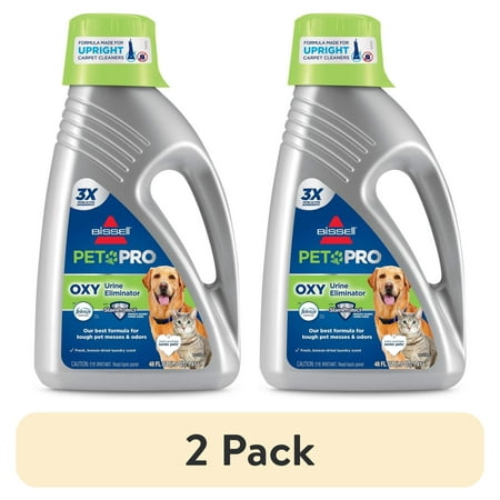 (2 pack) BISSELL Professional Pet Urine Elimator with Oxy and Febreze Carpet Cleaner Shampoo