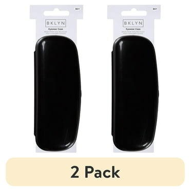 (2 pack) Bklyn, Black, Adult, Unisex, Plastic, Eyewear Case , BKCASEBLK0000, 1 Pc