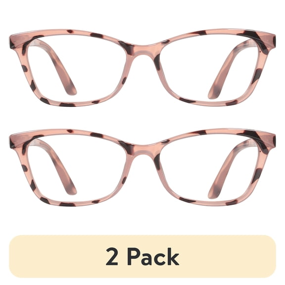 (2 pack) Bklyn, Marcy +2.50, Adult, Womens, Plastic Reading Glasses & Pouches Value Pack , 2 Ea