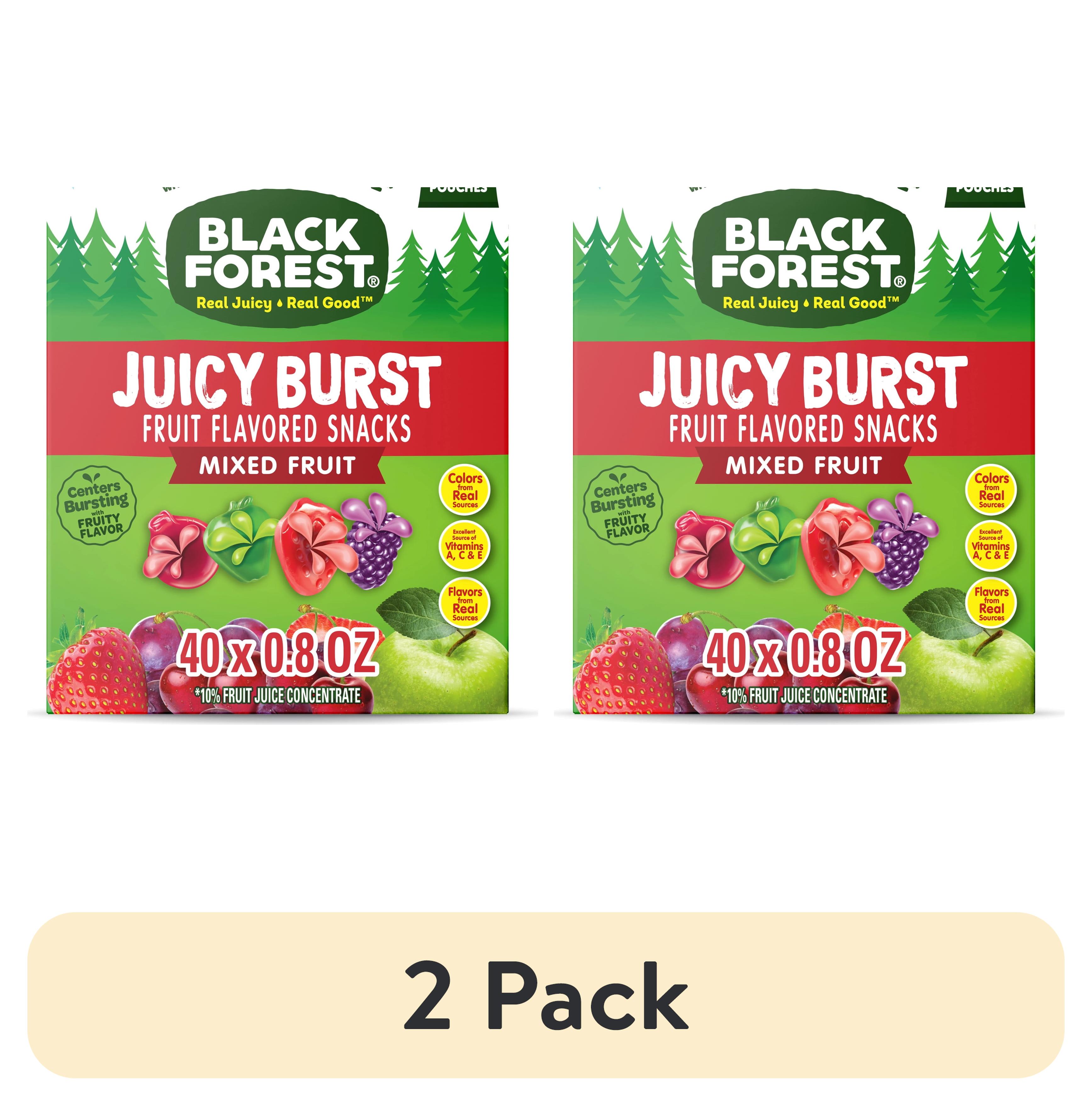(2 pack) Black Forest Juicy Burst Fruit Flavored Snacks, Mixed Fruit, 0 ...