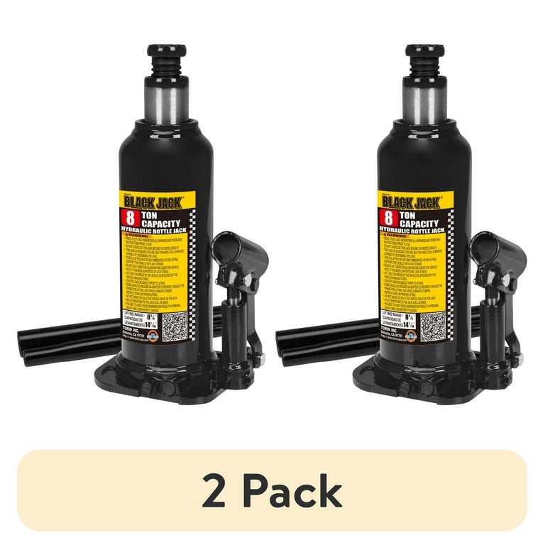 2 pack) Black Jack T90803W Welded Structure Bottle Jack, 8 Ton