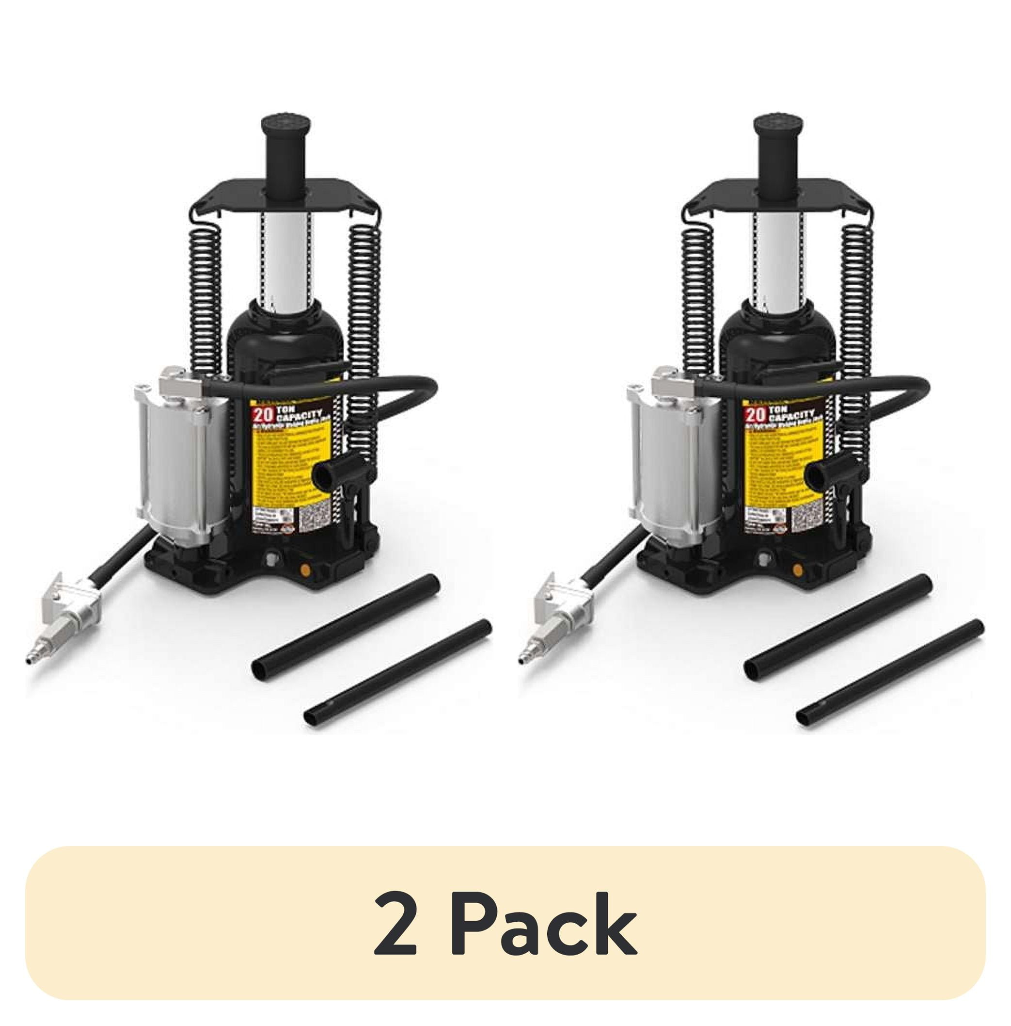 2 pack) Black Jack TQ20006W Air Bottle Jack, Welded Structure, 20