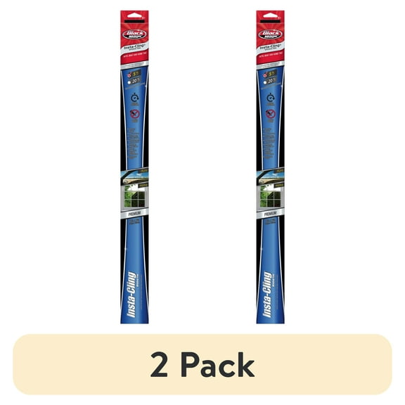 (2 pack) Black Magic Insta-Cling 5% VLT Tinted Car Window Privacy Film, Reusable, 26-in x 78-in, New