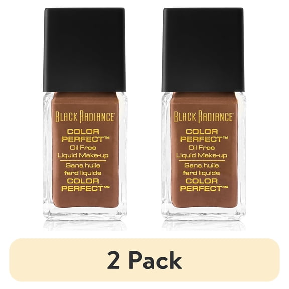 (2 pack) Black Radiance Color Perfect Liquid Foundation Makeup - Brownie