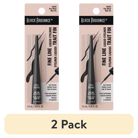 (2 pack) Black Radiance Fine Line Liquid Eyeliner - Fine Black