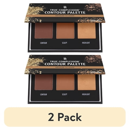 (2 pack) Black Radiance True Complexion Contour Palette Makeup - Medium To Dark