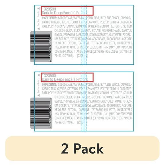 (2 pack) Black Radiance True Complexion Longwear Concealer Makeup - Dark To Deep