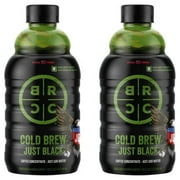 (2 pack) Black Rifle Coffee Company Just Black Cold Brew Iced Coffee Concentrate Drink for Instant Energy, 32 oz