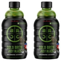 (2 pack) Black Rifle Coffee Company Just Black Cold Brew Iced Coffee Concentrate Drink for Instant Energy, 32 oz