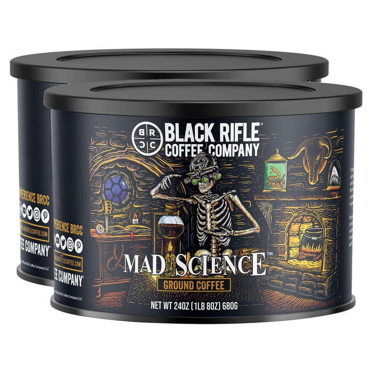 2 pack) Black Rifle Coffee Mad Science, Medium Roast, Ground