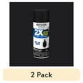 thumbnail image 1 of (2 pack) Black, Rust-Oleum American Accents 2X Ultra Cover Flat Spray Paint-327866, 12 oz, 1 of 12
