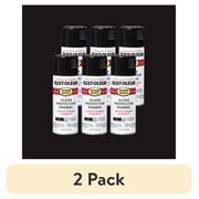 2 pack Black, Rust-Oleum Stops Rust Gloss Protective Enamel Spray Paint, 12 oz, 6 Pack