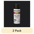 thumbnail image 1 of (2 pack) Black, Rust-Oleum Stops Rust Protective Enamel Semi-Gloss Spray Paint-7798830, 12 oz, 1 of 12