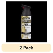 2 pack Black, Rust-Oleum Universal Paint & Primer Satin Spray Paint-245197, 12 oz