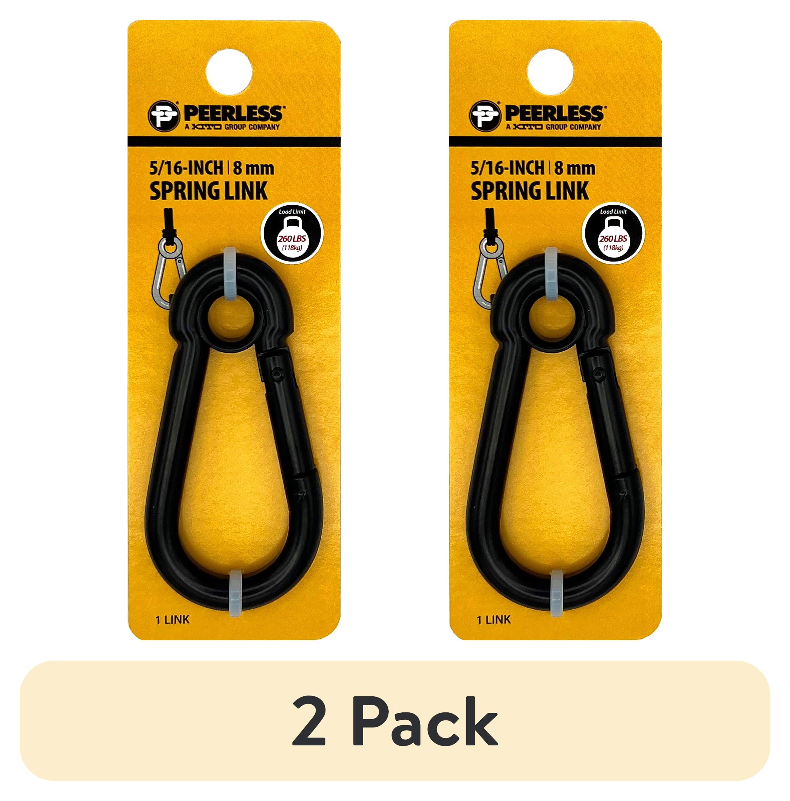 Black Spring Link with Eyelet, Peerless Chain Company, #4728338