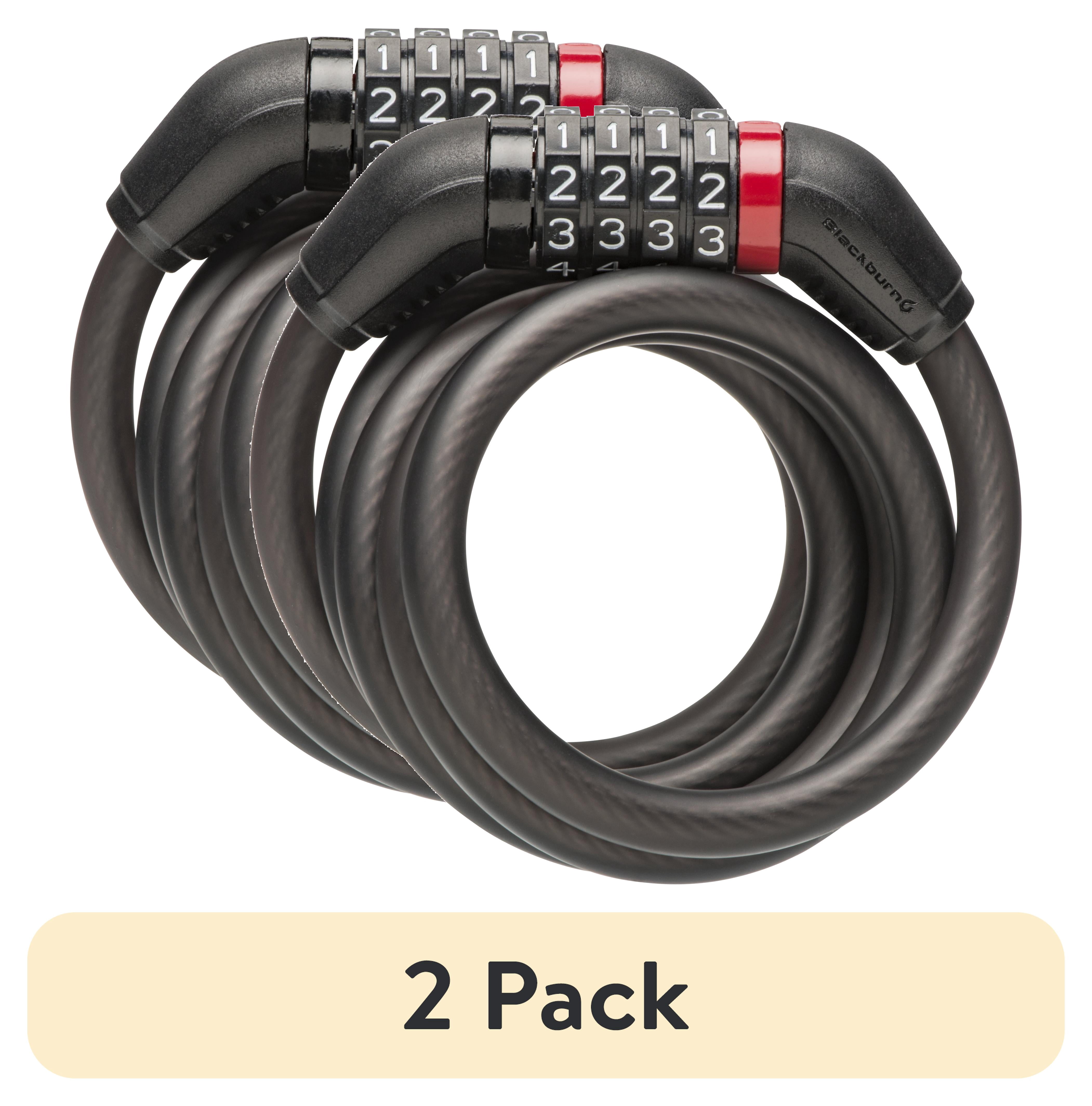 (2 pack) Blackburn 5 ft. x 10mm Combo Cable Bike Lock