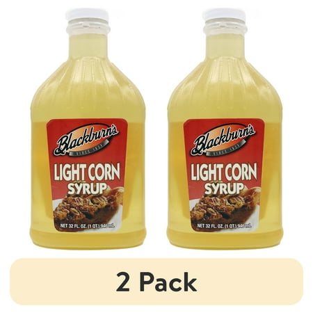 (2 pack) Blackburn's Gluten-Free Light Corn Syrup 32 oz - No Allergens