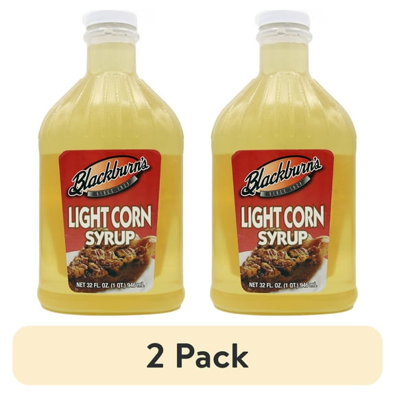 (2 pack) Blackburn's Gluten-Free Light Corn Syrup 32 oz - No Allergens