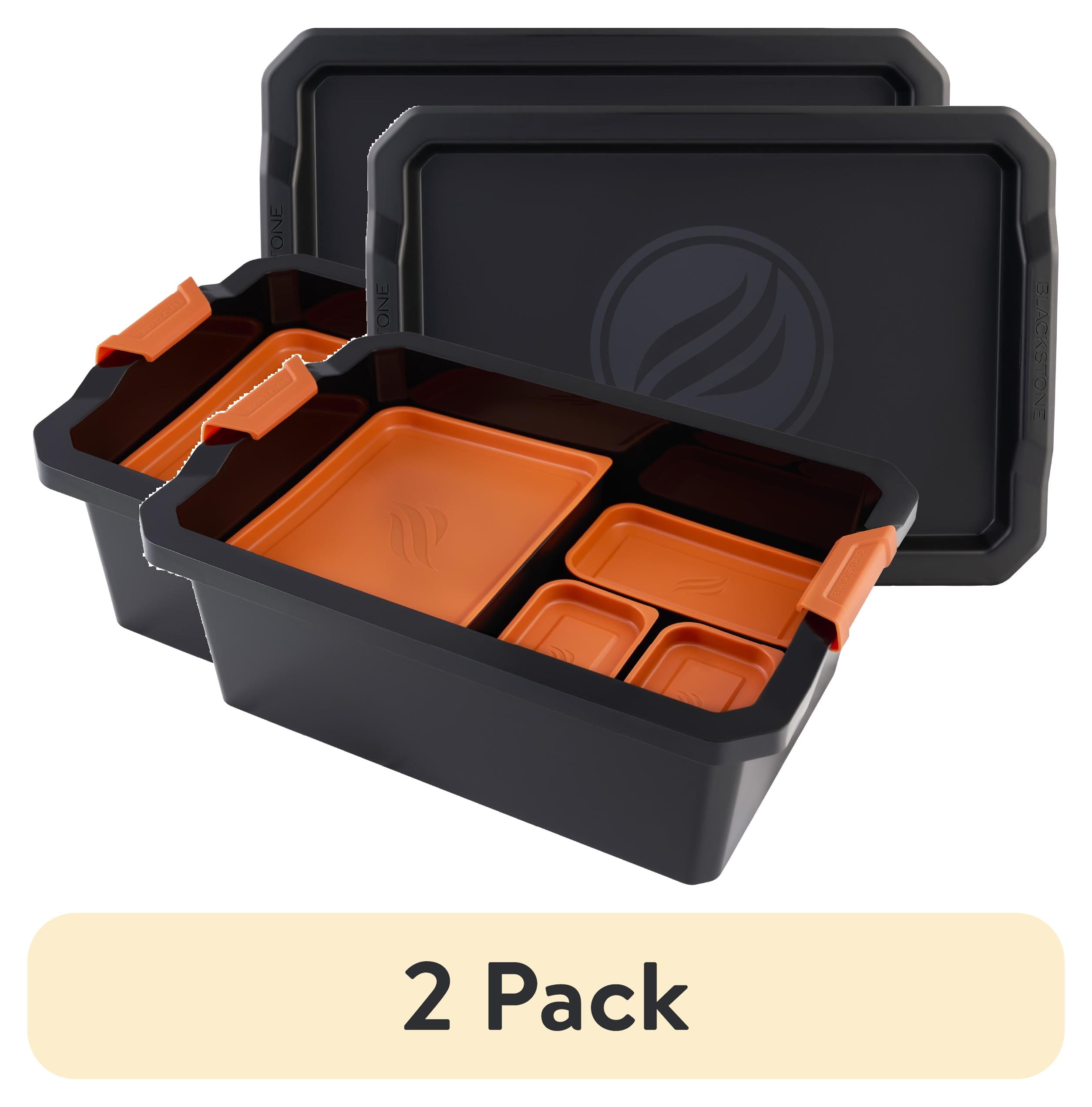 pack) Blackstone 10-Piece Storage Tote All-in-One Store Serve