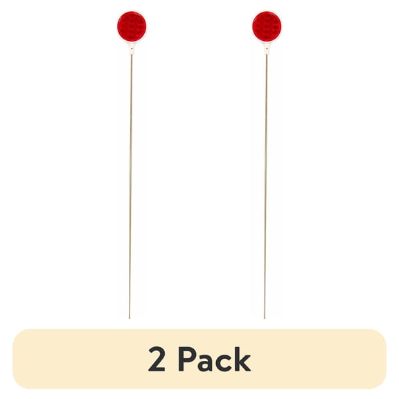(2 pack) Blazer 36" Red Reflective Driveway Marker with Metal Post (1), 376RDM
