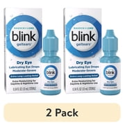 2 pack Blink GelTears Lubricant Drops & Artificial Tears for Dry Eye Symptoms, 0.34 floz