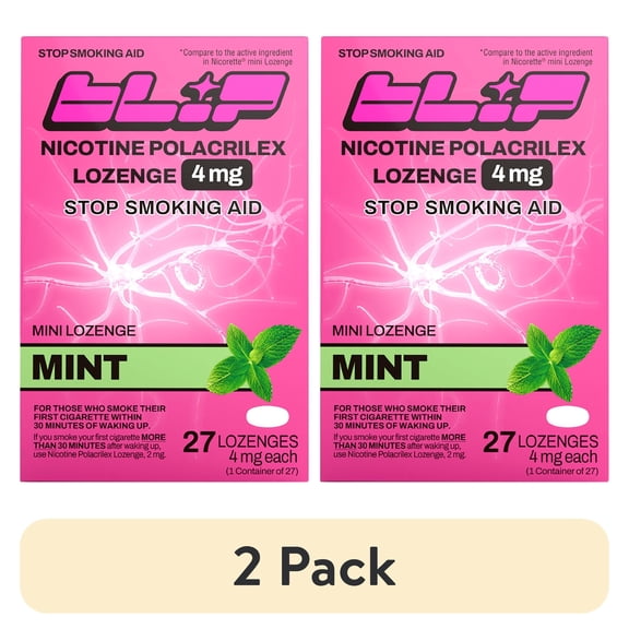 (2 pack) Blip Nicotine Mini Lozenge, 4 mg, Mint, 27 Count