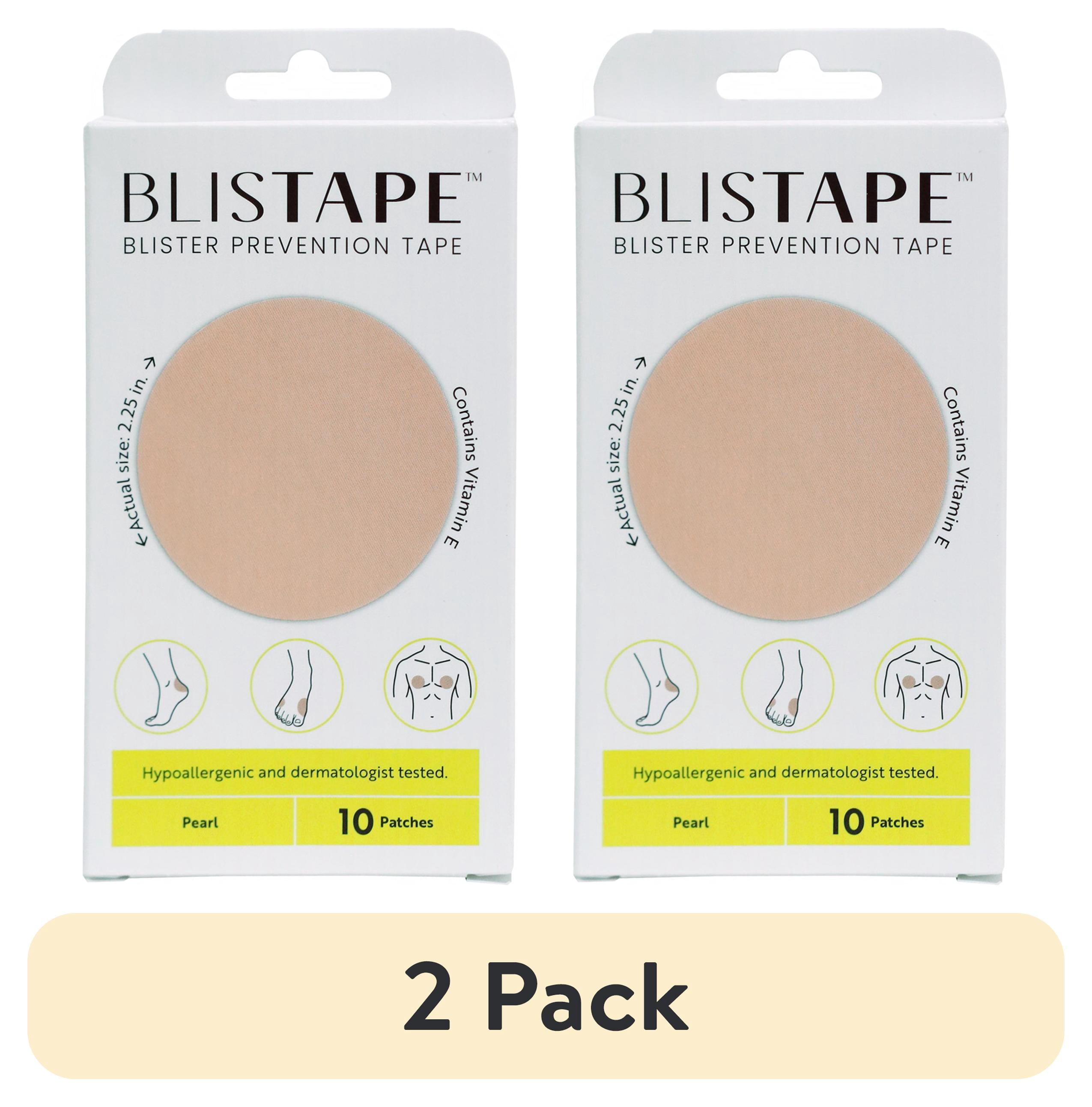 (2 pack) Blistape Pearl Blister Prevention Tape