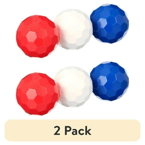 (2 pack) Blitzball 3-Ball Pack – Red, White & Blue Edition, High-Curve Plastic Baseballs for Backyard Play, Safe for Kids, Teens & Adults