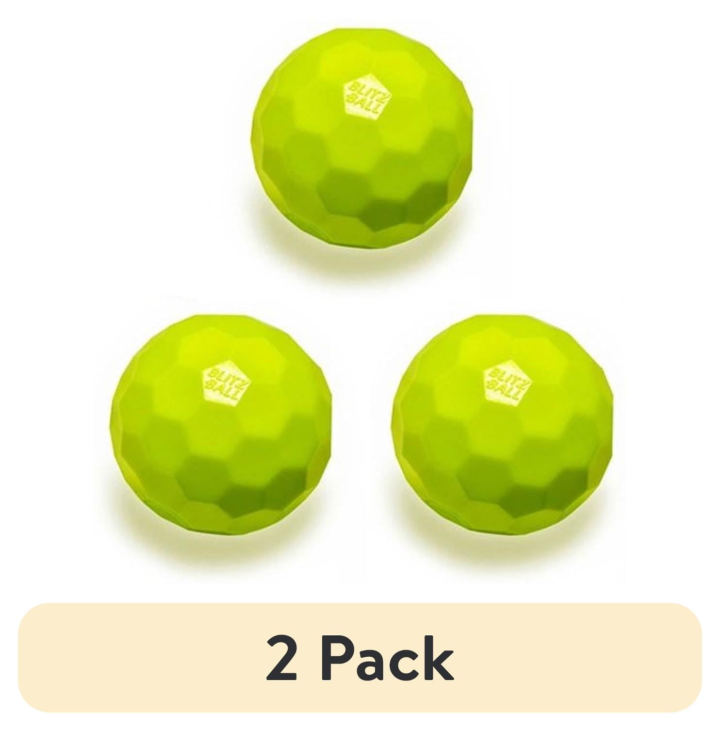 (2 pack) Blitzball 3‑Pack Yellow Blitzballs - Plastic Baseballs