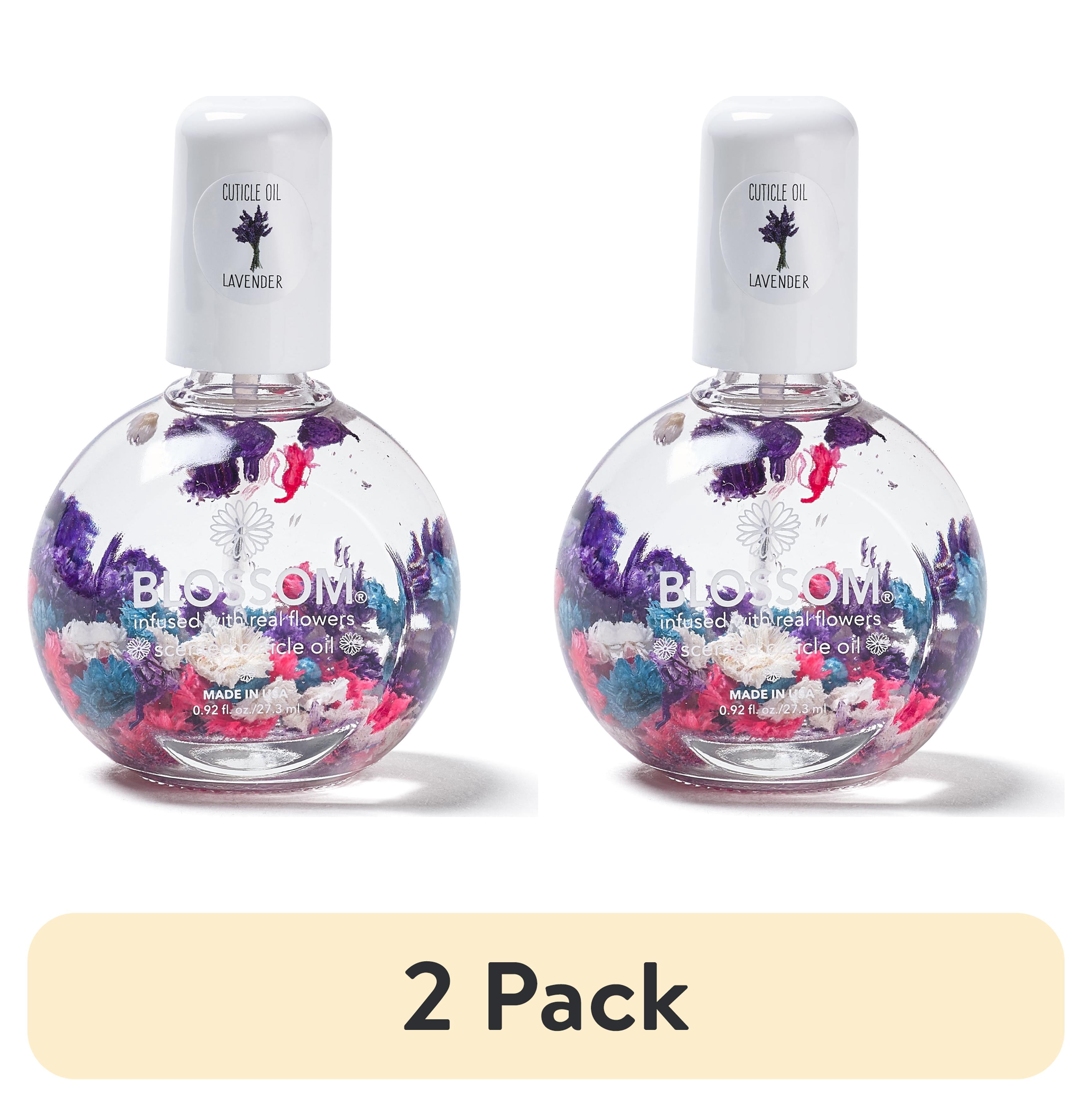 (2 pack) Blossom Hydrating, Moisturizing, Strengthening, Scented Cuticle Oil, Infused with Real Flowers, Made in , 0.92 fl. oz, Lavender