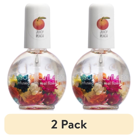 (2 pack) Blossom Scented Cuticle Oil - Scent: Juicy Peach