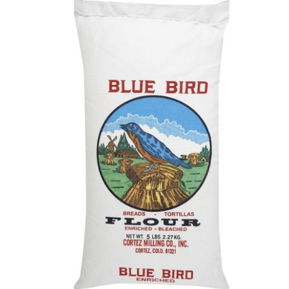 (2 pack) Blue Bird Enriched Bleached Flour, 5 lbs