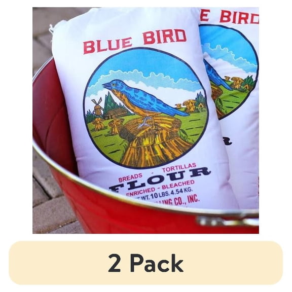 (2 pack) Cortez Milling Blue Bird Flour, 5 lb