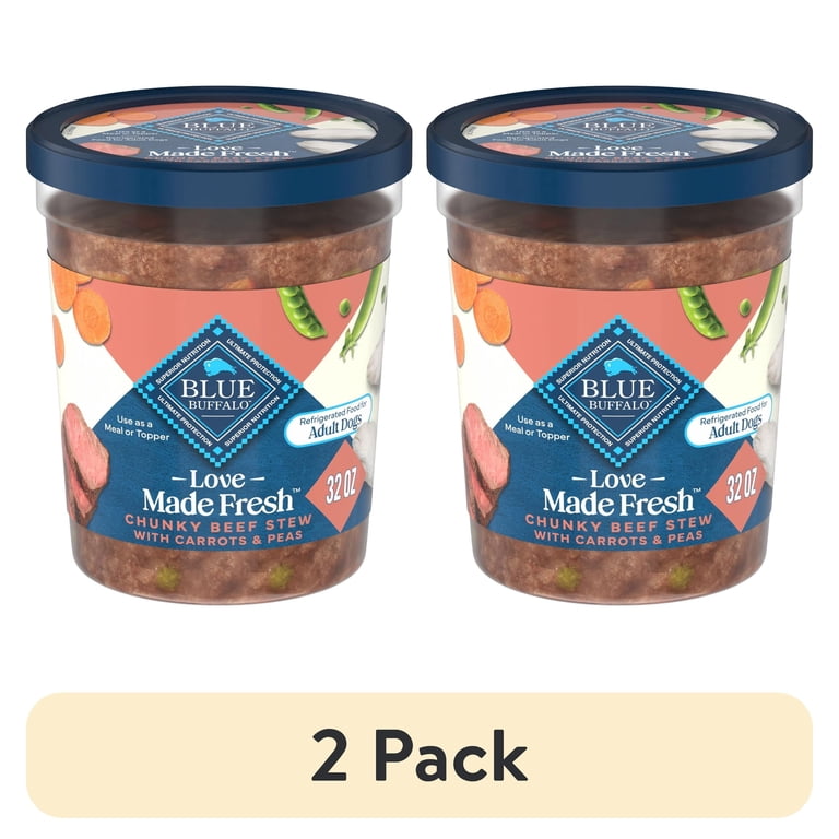 2 pack) Blue Buffalo Love Made Fresh Refrigerated Adult Fresh Dog