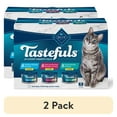 thumbnail image 1 of (2 pack) Blue Buffalo Tastefuls Flaked Wet Cat Food 3-Flavor Variety Pack, 3-oz. (12ct, 4 of Each), 1 of 12