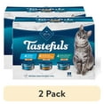 thumbnail image 1 of (2 pack) Blue Buffalo Tastefuls Wet Cat Food Variety Pack (Chicken, Turkey & Seafood Flavors) 12ct, 1 of 12