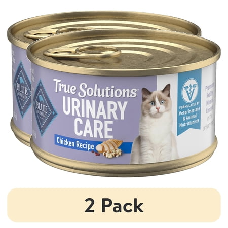 (2 pack) Blue Buffalo True Solutions Urinary Care Wet Cat Food, 3-oz. Can