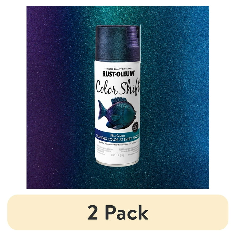 2 pack) Blue Cosmos, Rust-Oleum Color Shift Spray Paint-372479, 11