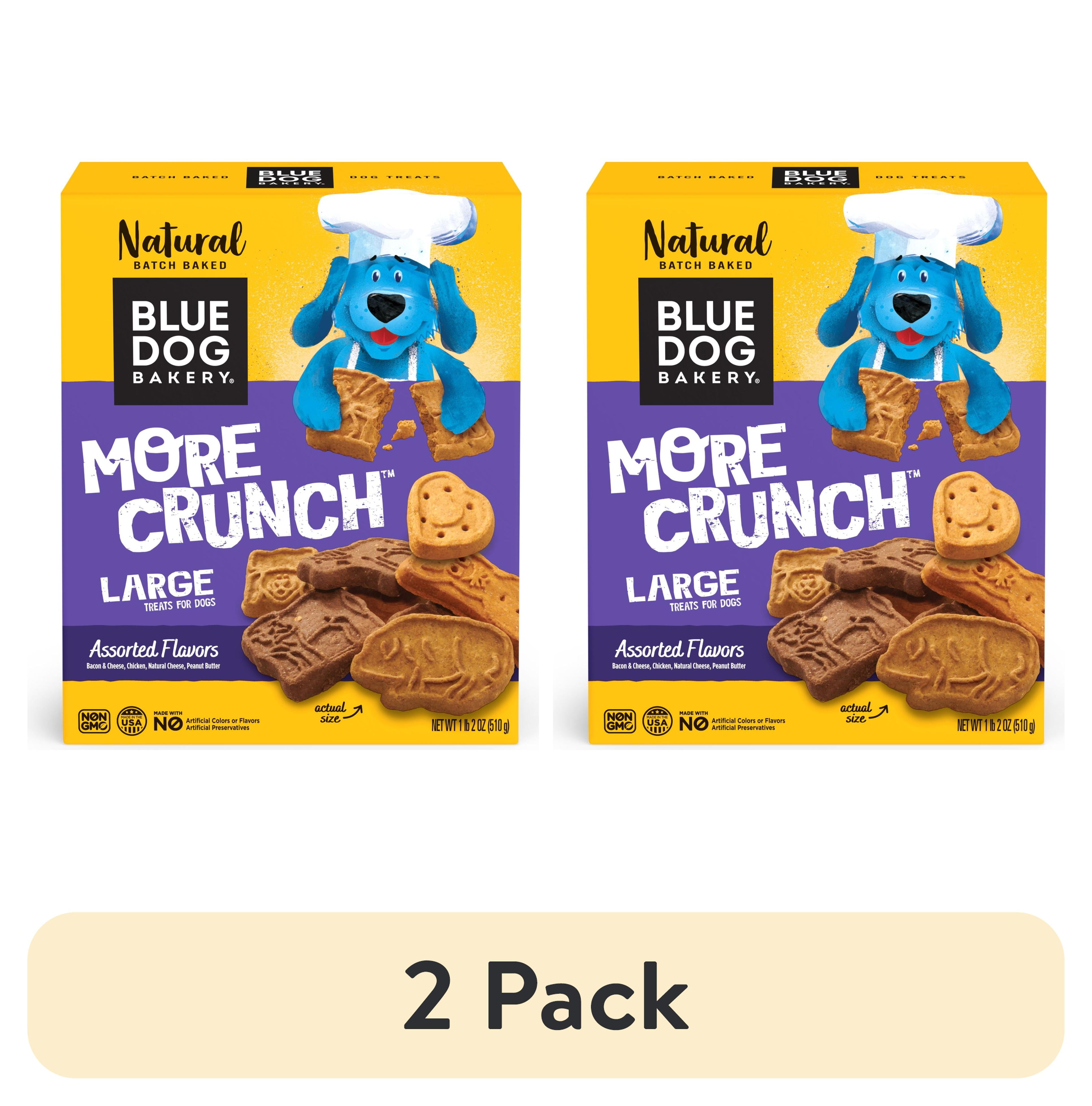 2 pack) Blue Dog Bakery More Crunch Assorted Flavors Biscuit