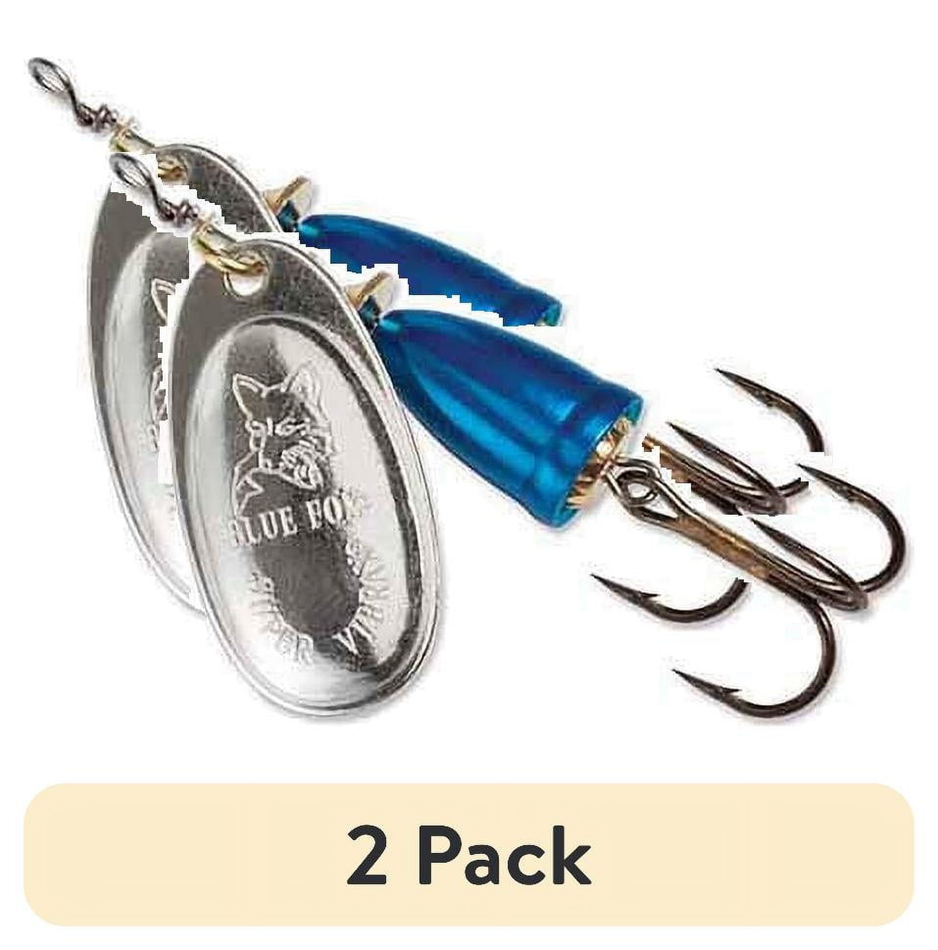 (2 pack) Blue Fox Classic Vibrax Size 3 Inline Spinner 1/4 oz Gold/Gold