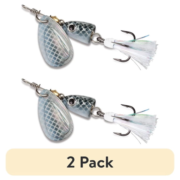 (2 pack) Blue Fox Vibrax Shallow Spinner 3/16 Shad